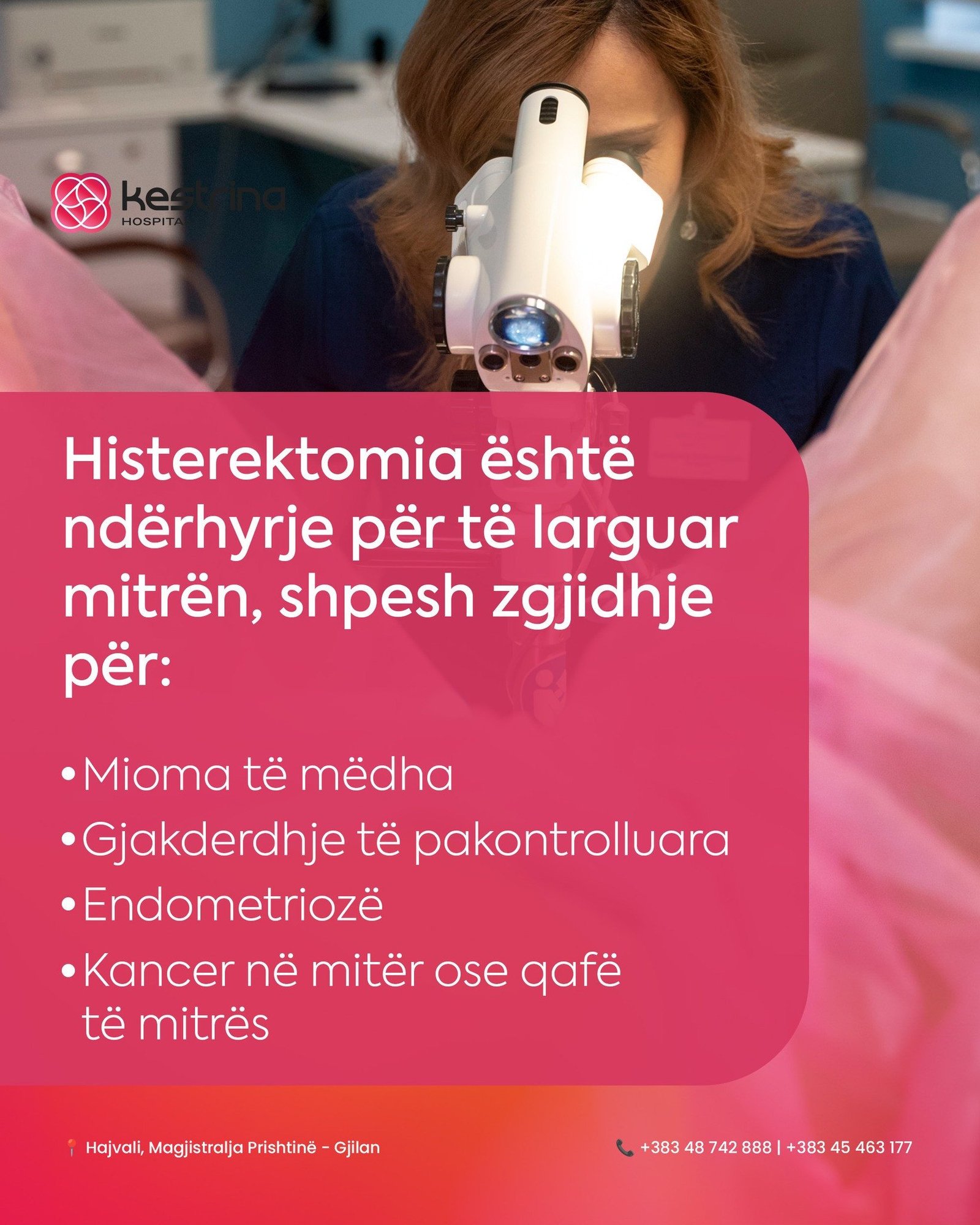 Histerektomia është zgjidhje e sigurt dhe afatgjatë