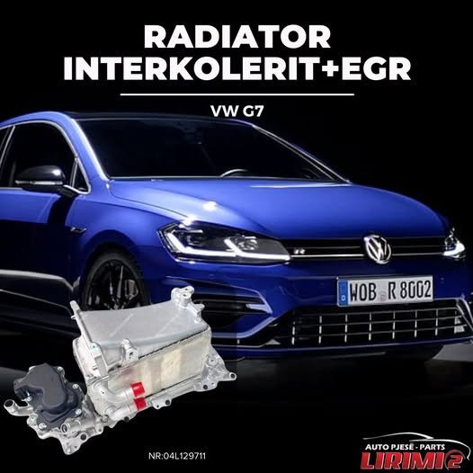 RADIATOR INTERKOLERIT + EGR VW G7