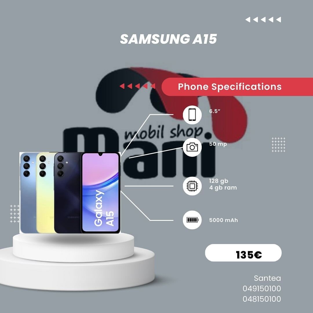 Samsung A15 135 euro