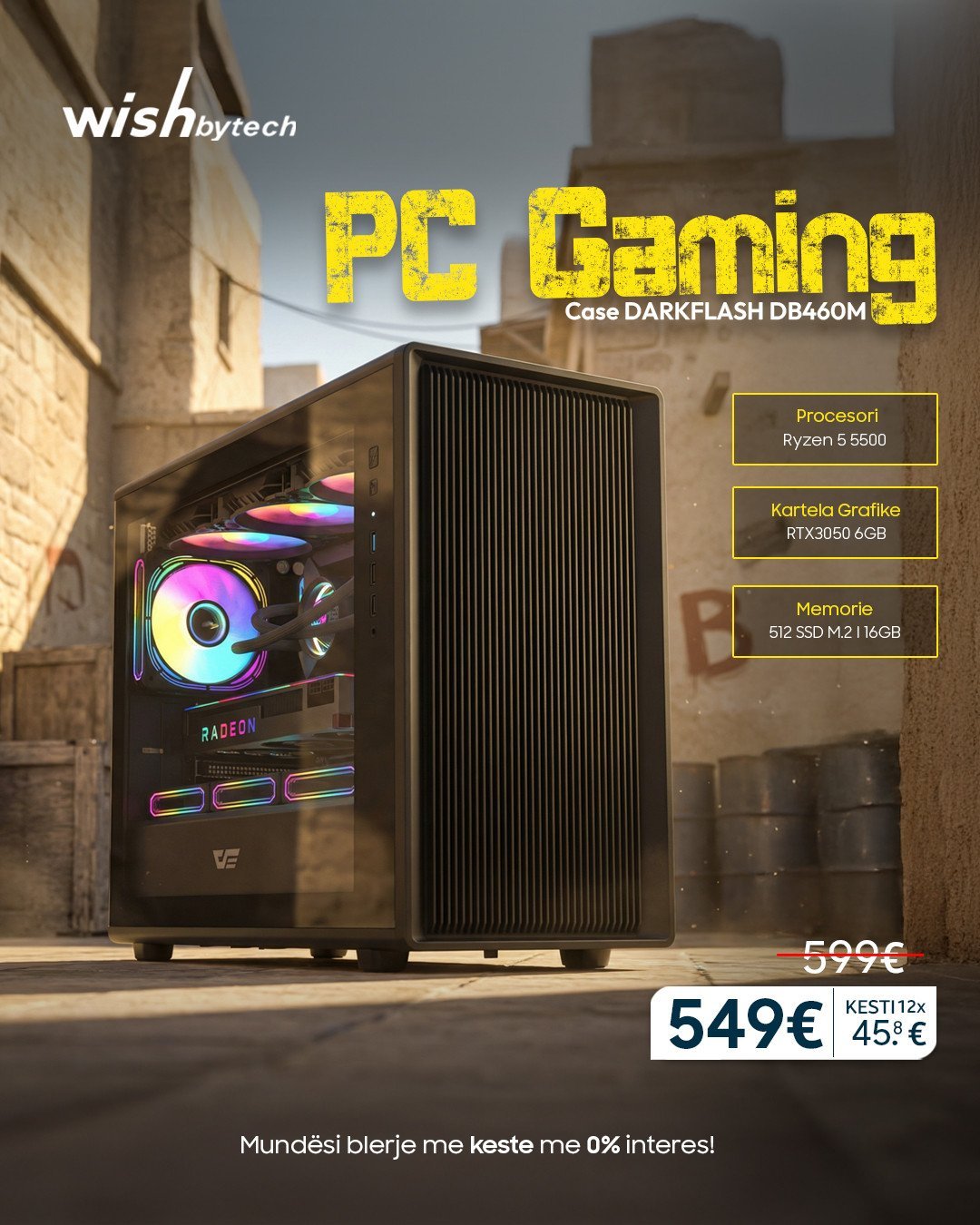 PC GAMING gati për CS2 / Valorant / Fortnite!