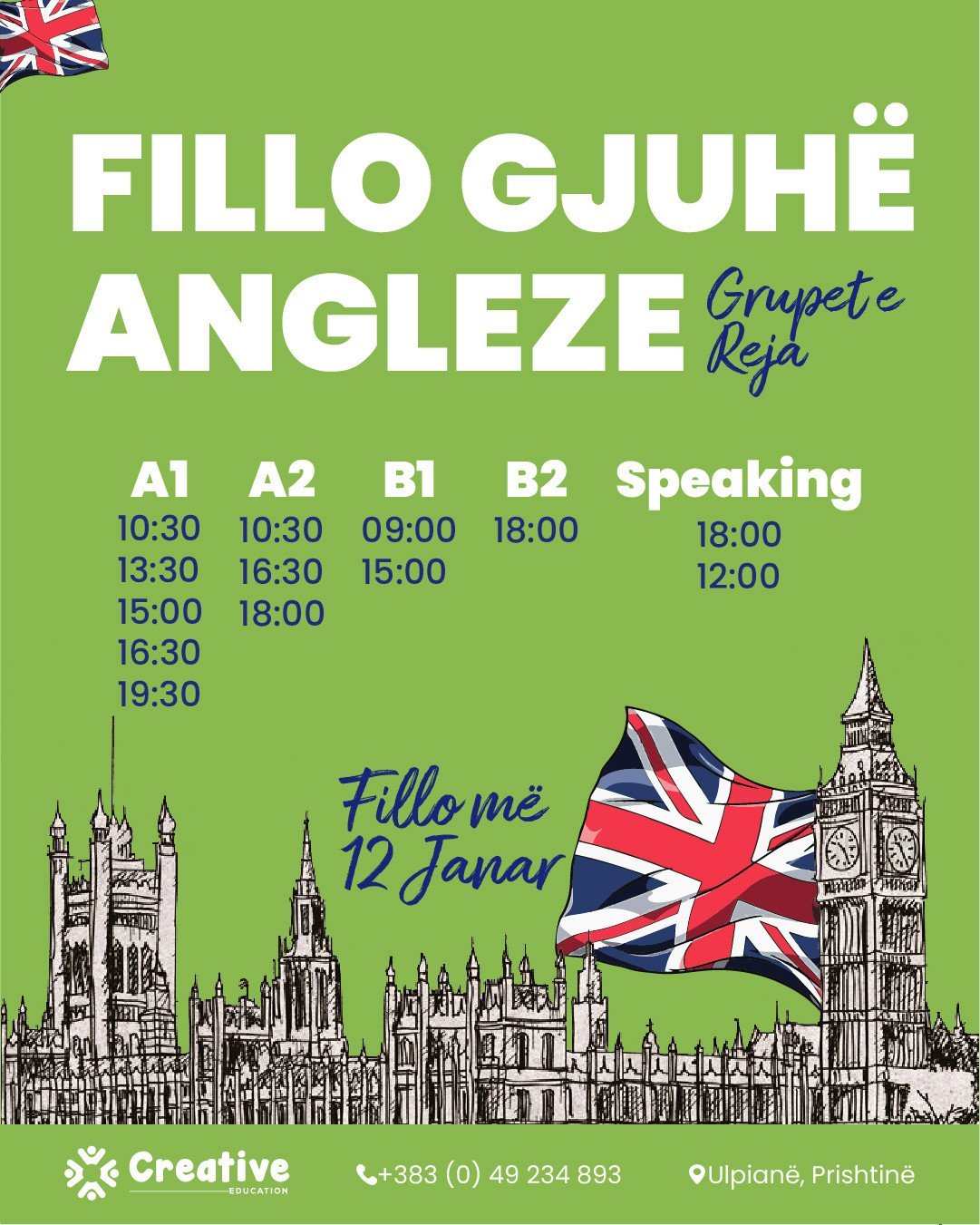 A është mësimi i anglishtes në listën tënde për vitin 2026?