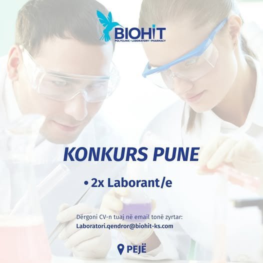 KONKURS PUNE - BIOHIT Pejë