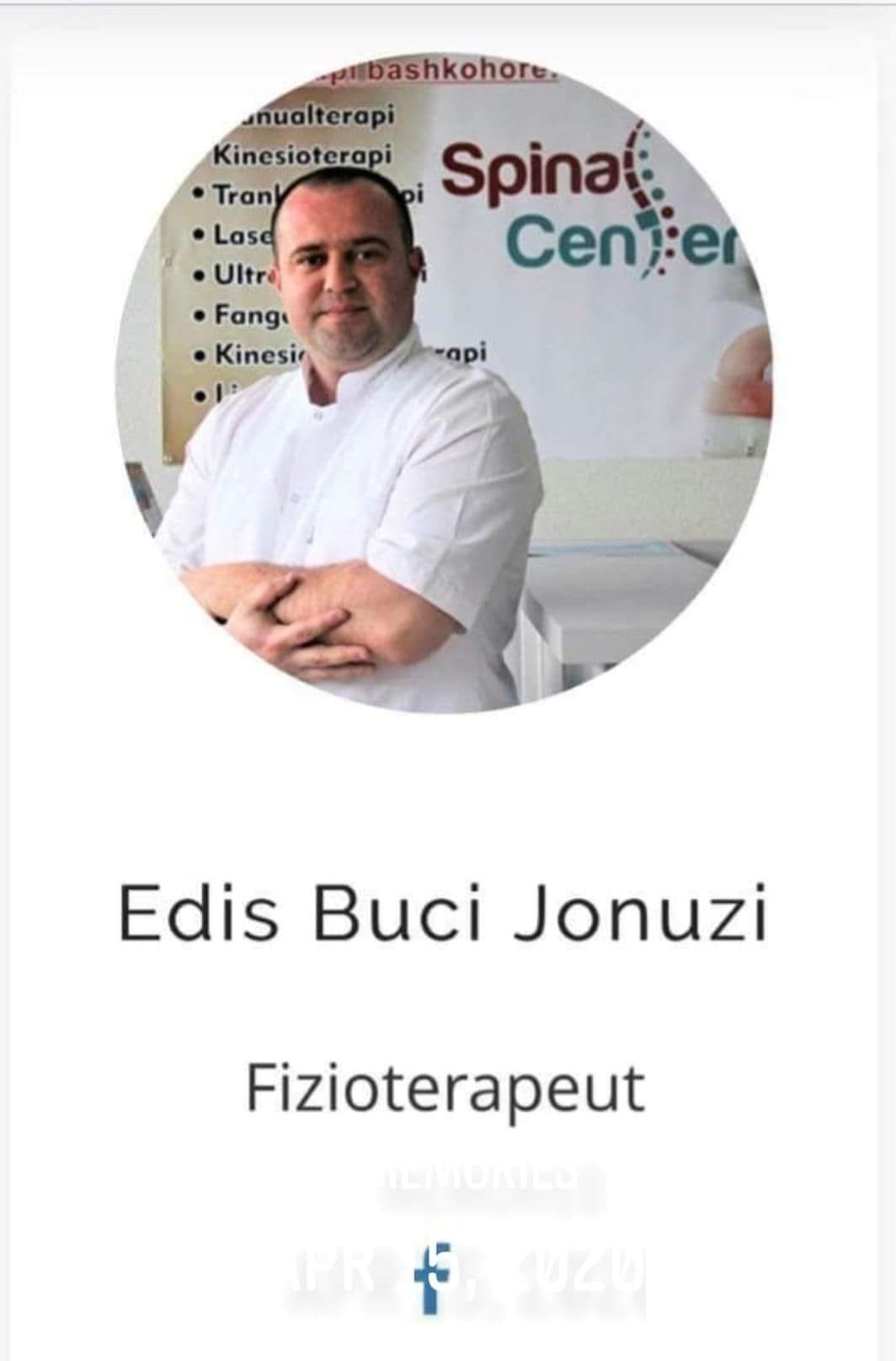 Edis Buci Jonuzi  Fizioterapeut