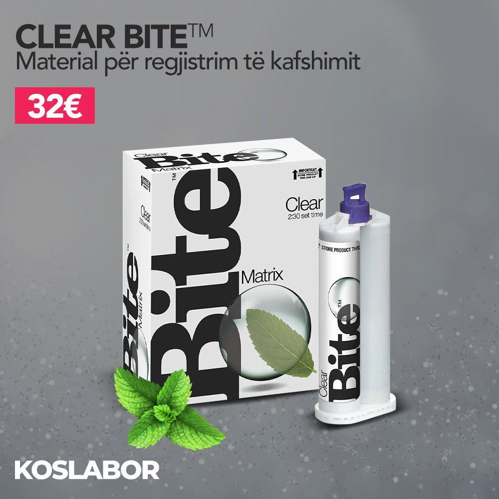 Clear Bite  material për regjistrim të kafshimit 32 euro