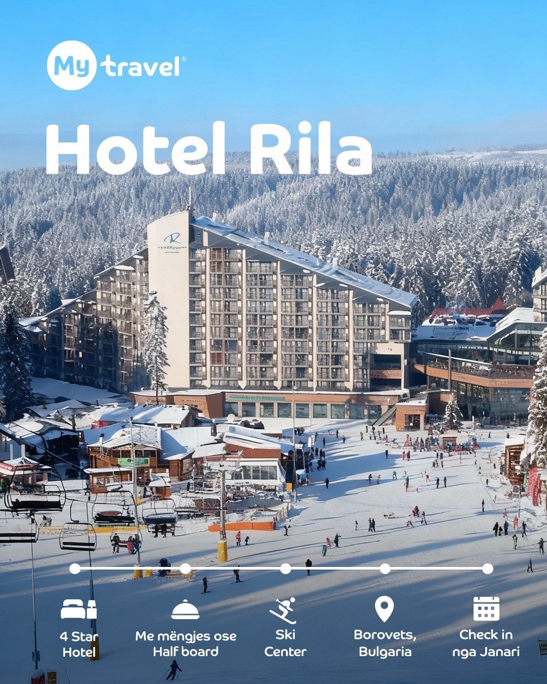 Rila Borovets po ju pret