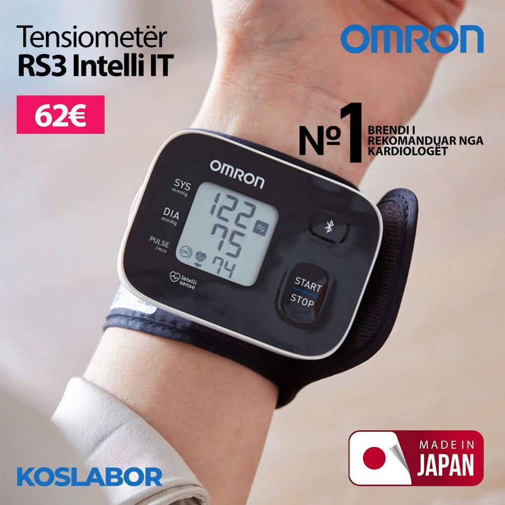 OMRON RS3 Intelli IT - Tensiometër dore me mundësi lidhjeje me Bluetooth