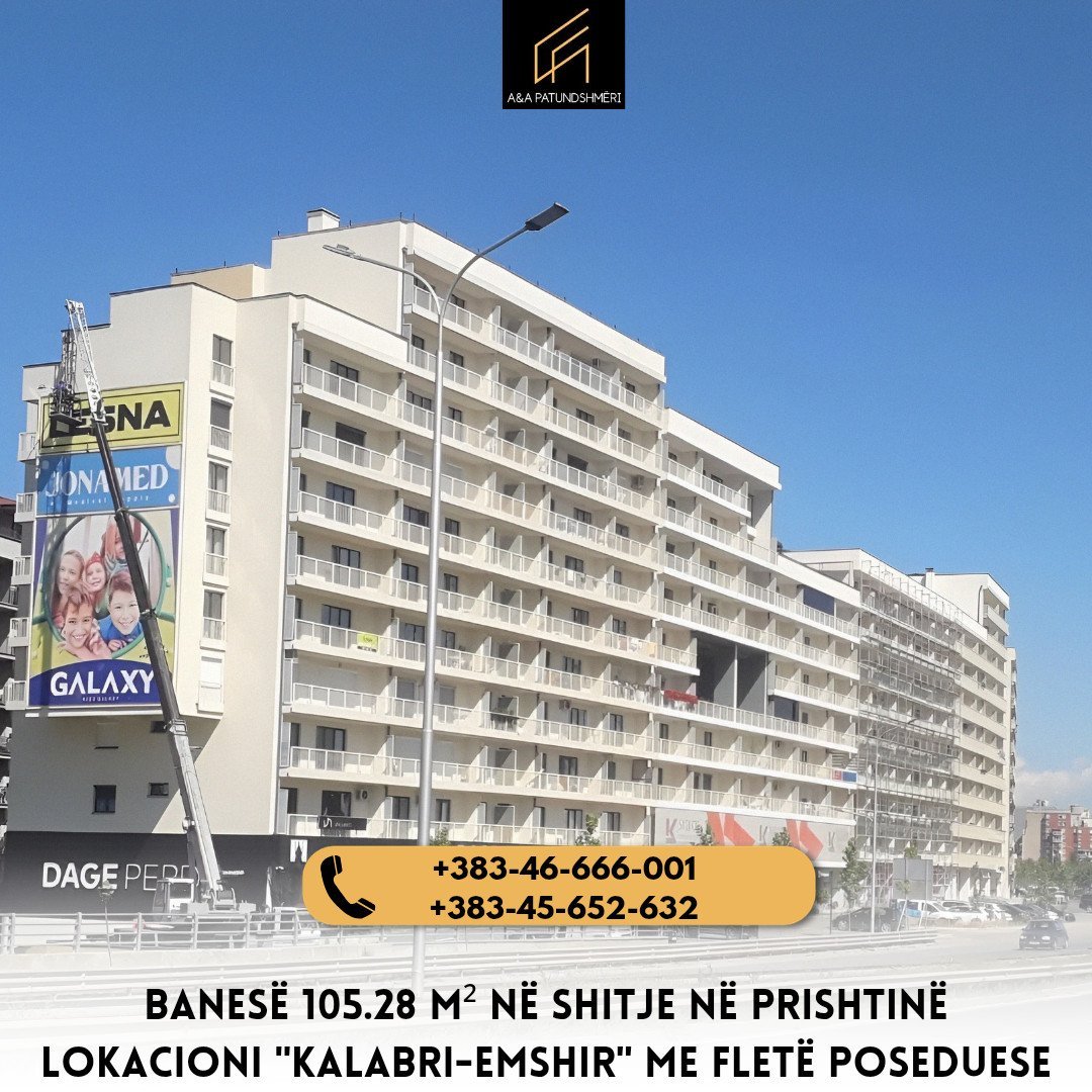 Banesë 105.28 m² në Shitje Prishtinë/Kalabri-Emshir