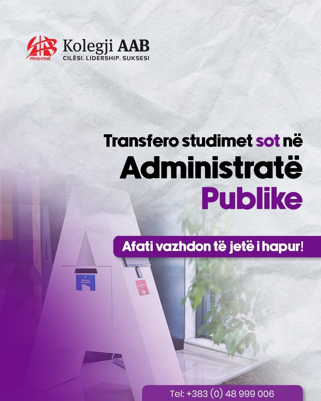 Ndërto karrierë në shërbimin publik dhe administrim