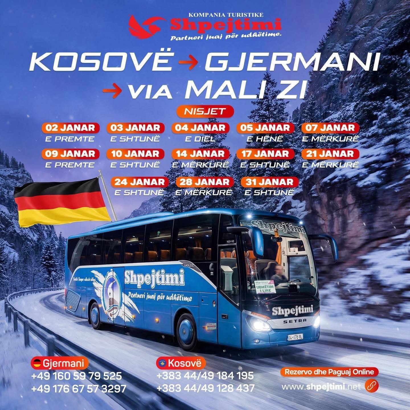 NISJE TË RREGULLTA PËR GJERMANI