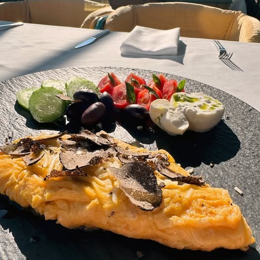 The best meal of the day? Breakfast. Start yours with our truffle omelette