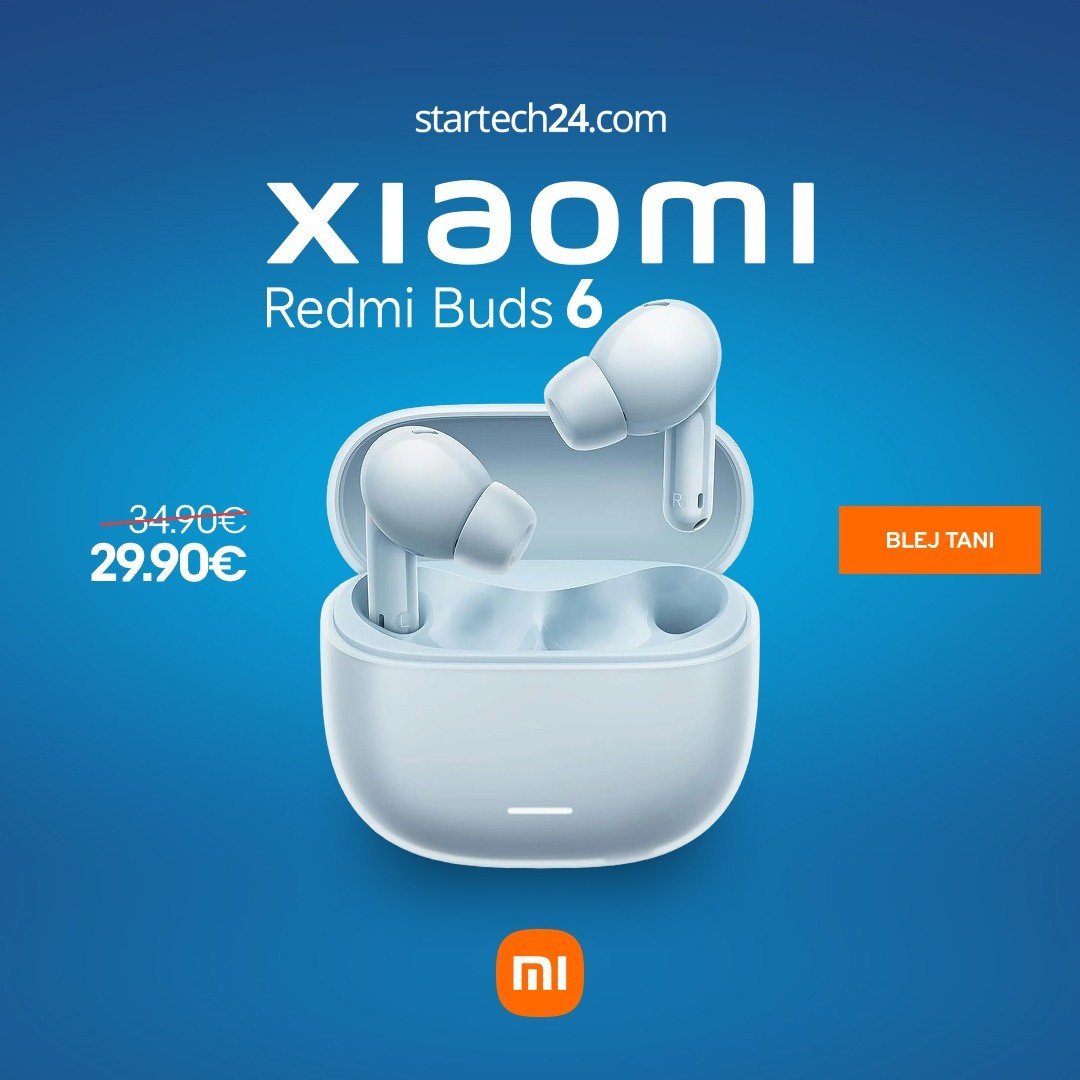 Xiaomi Redmi Buds 6, kufje wireless