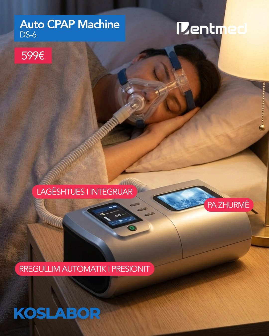 VentMed Auto CPAP (DS-6) – Pajisje për Terapinë e Gjumit
