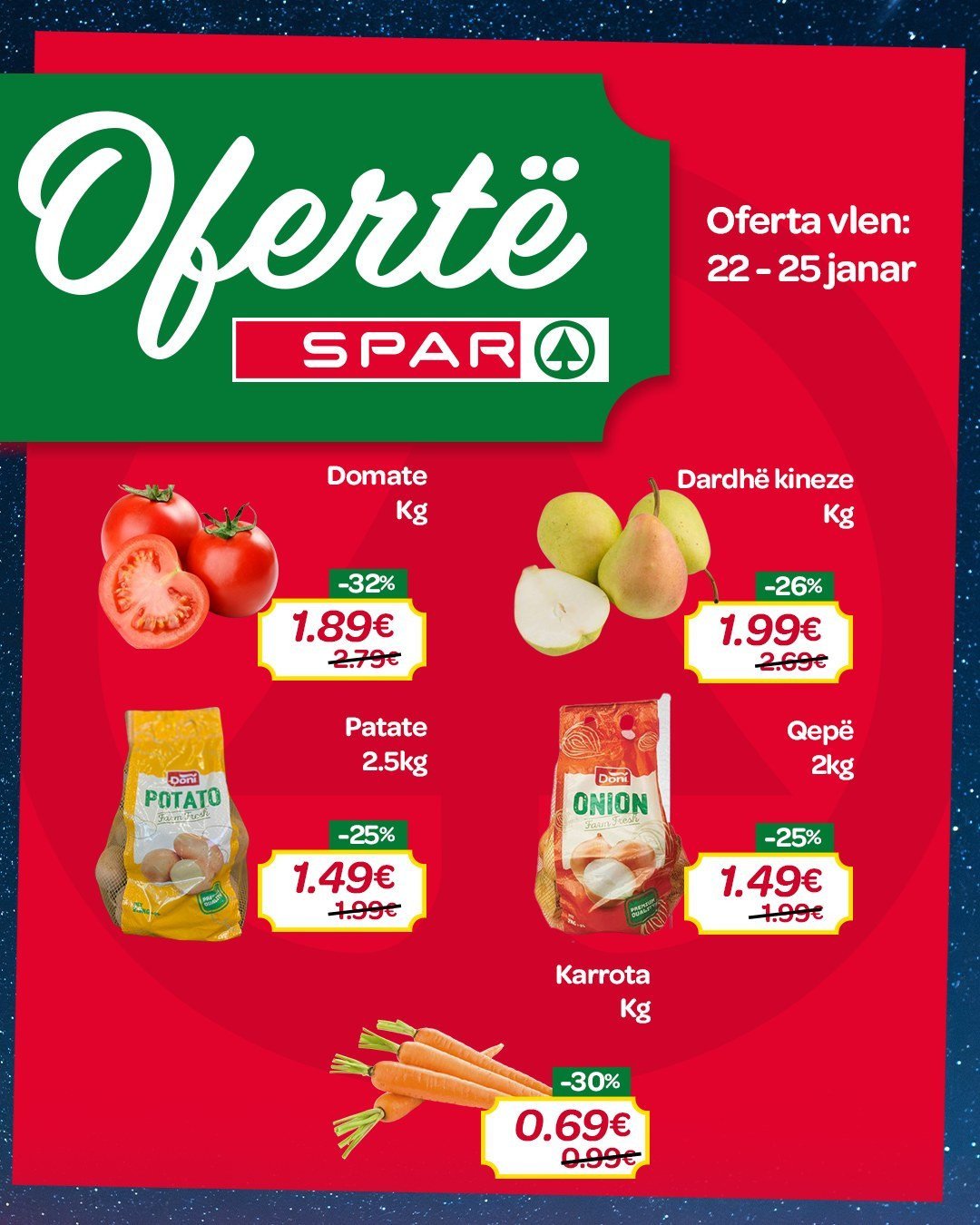 Ofertë fruta & perime në SPAR
