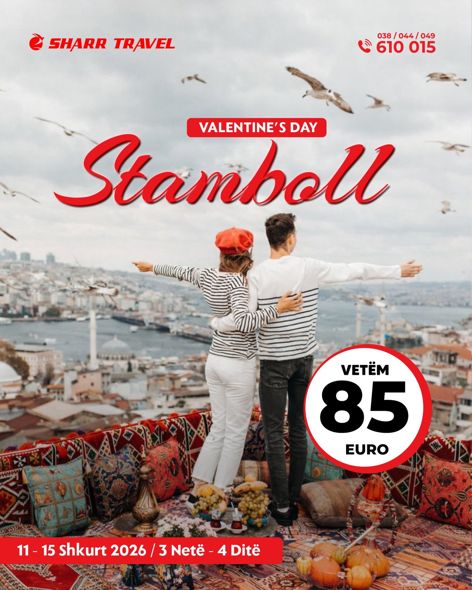 SHËN VALENTINI NË STAMBOLL – 4 DITË