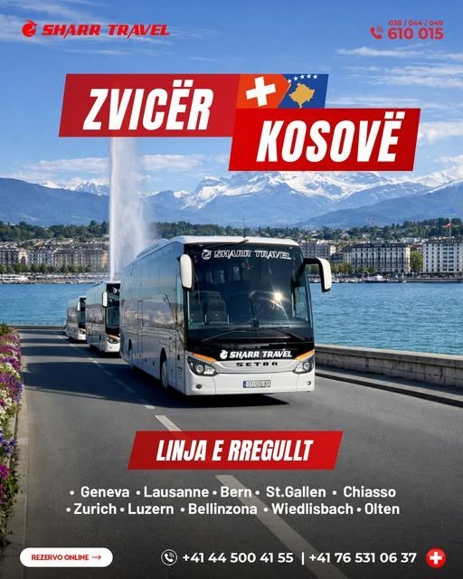 ZVICËR ⇆ KOSOVË ⇆ ZVICËR ÇDO DITË