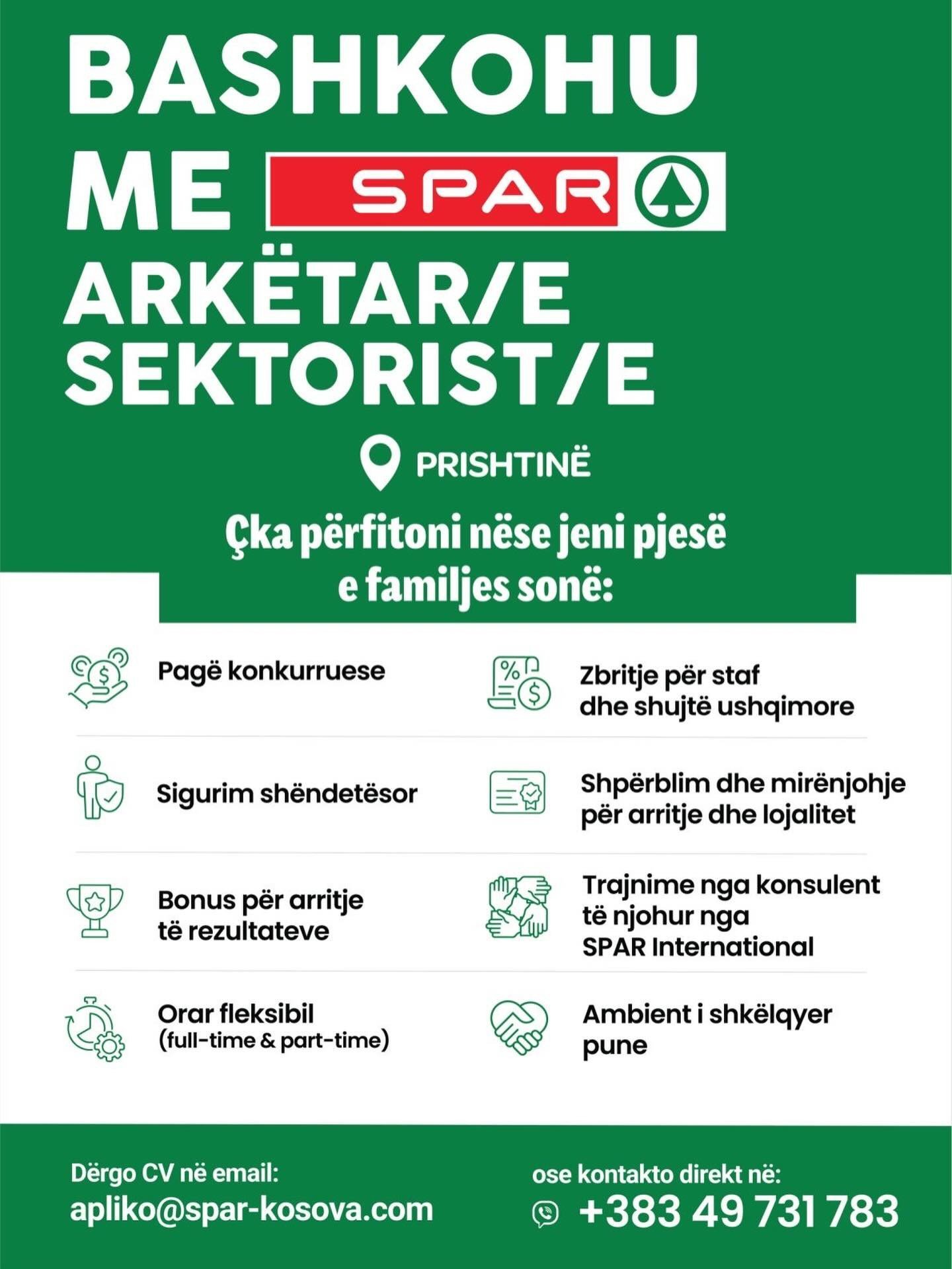 Bëhu pjesë e ekipit SPAR