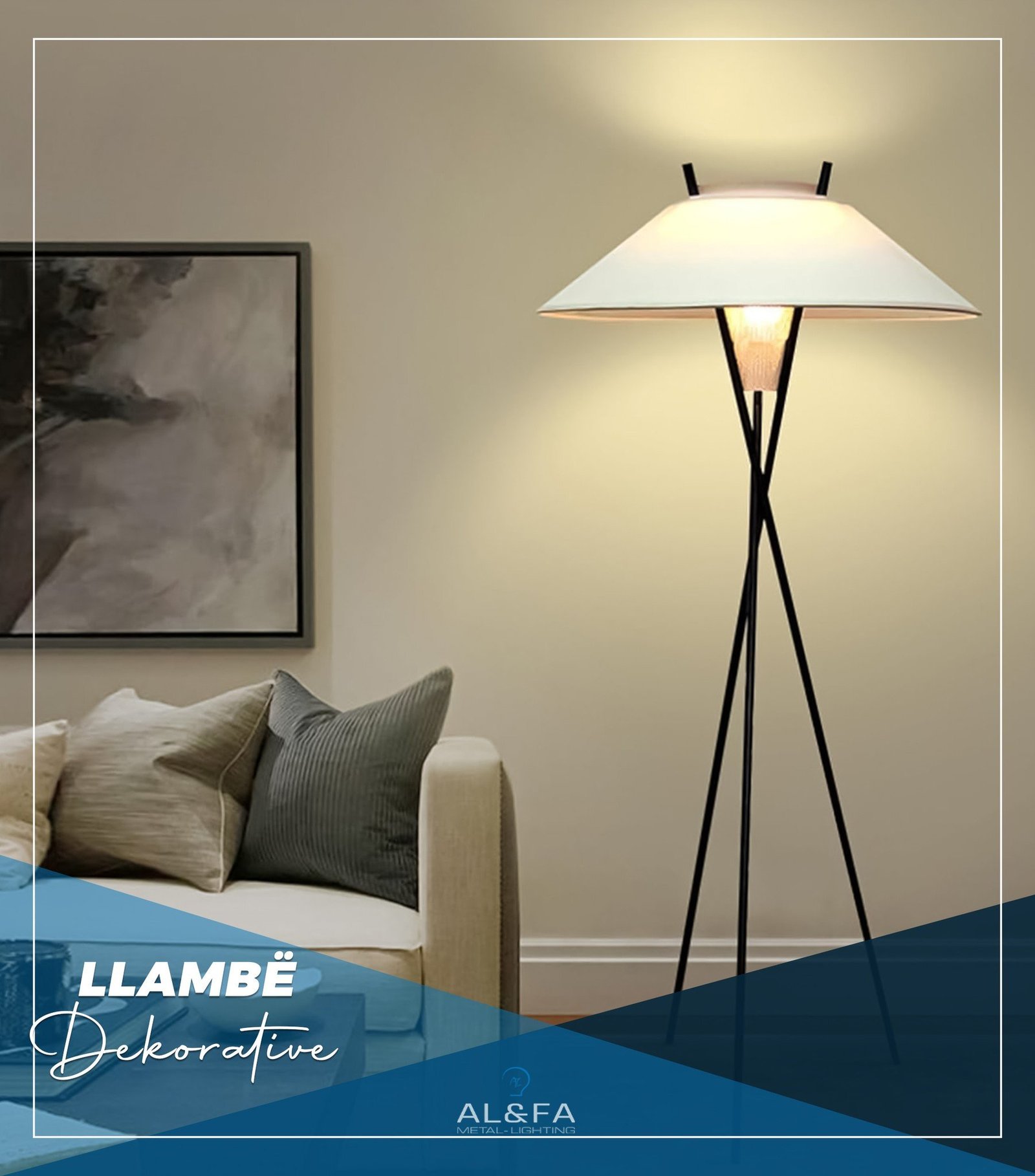 Dizajn minimalist, ideal për dhomë ndenjeje