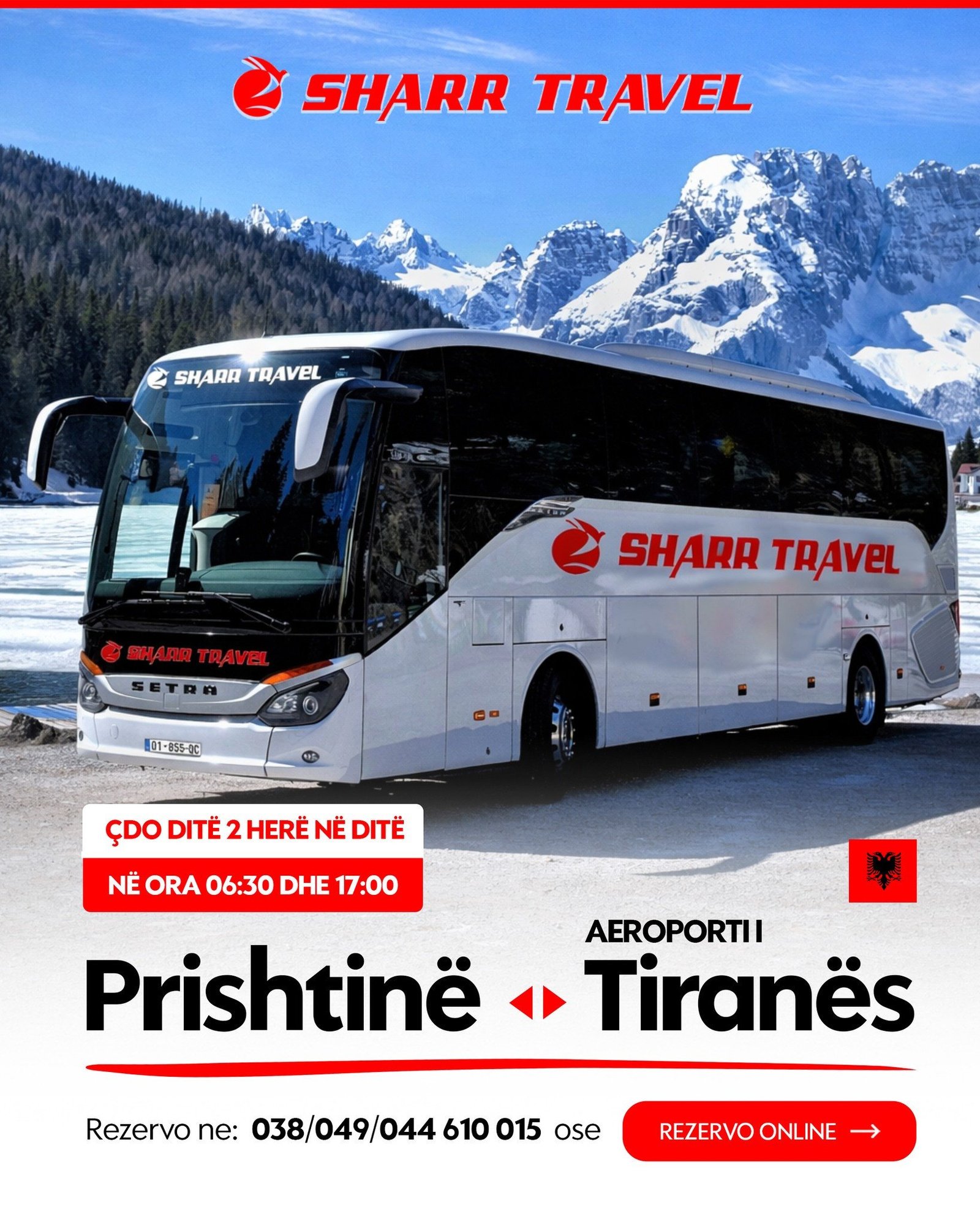 AUTOBUS PRISHTINË - TIRANË