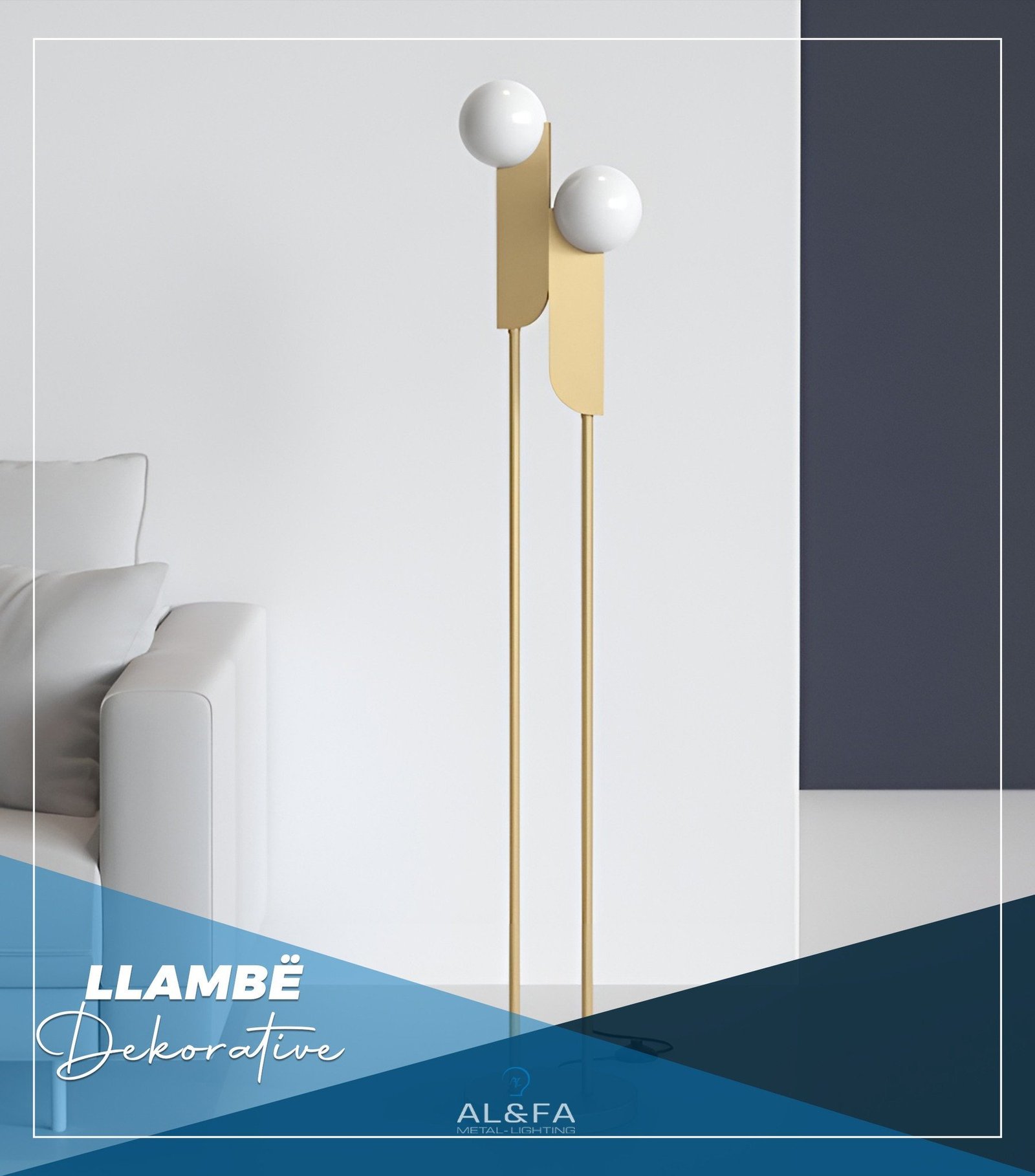 Llambë dekorative me dizajn minimalist