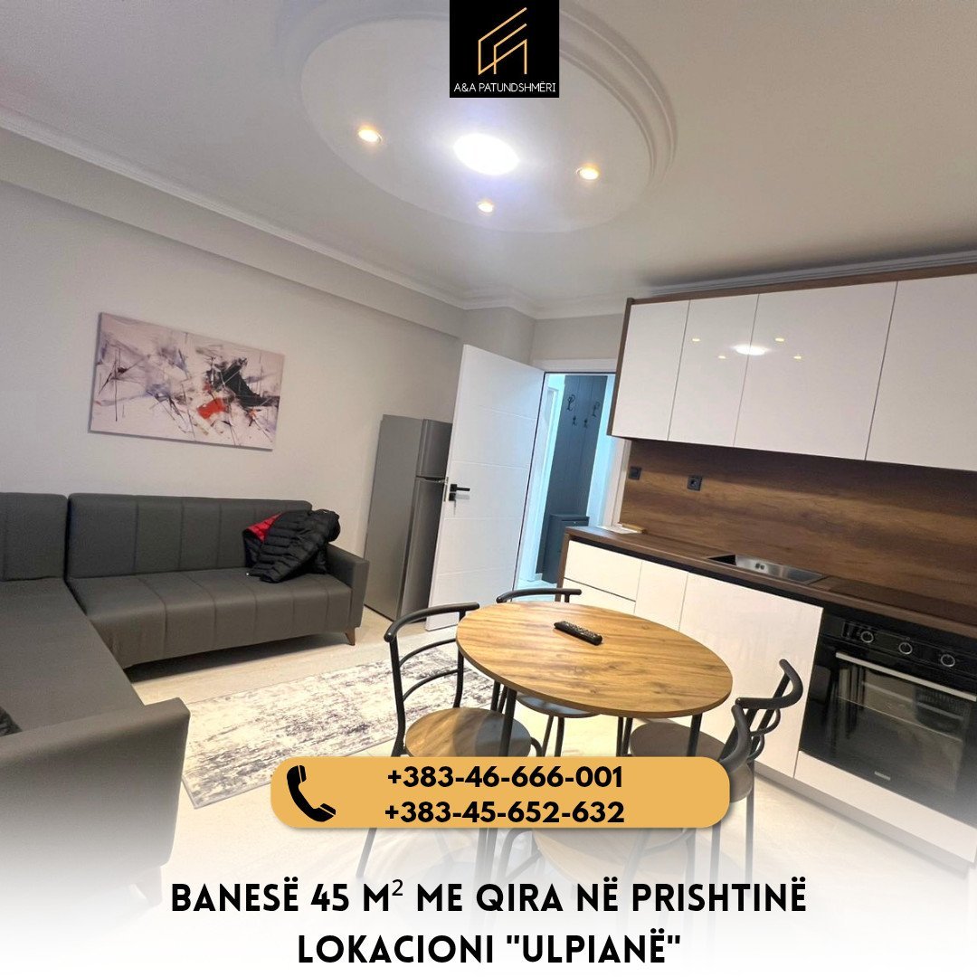 Banesë 45m² me Qira Prishtinë/Ulpianë