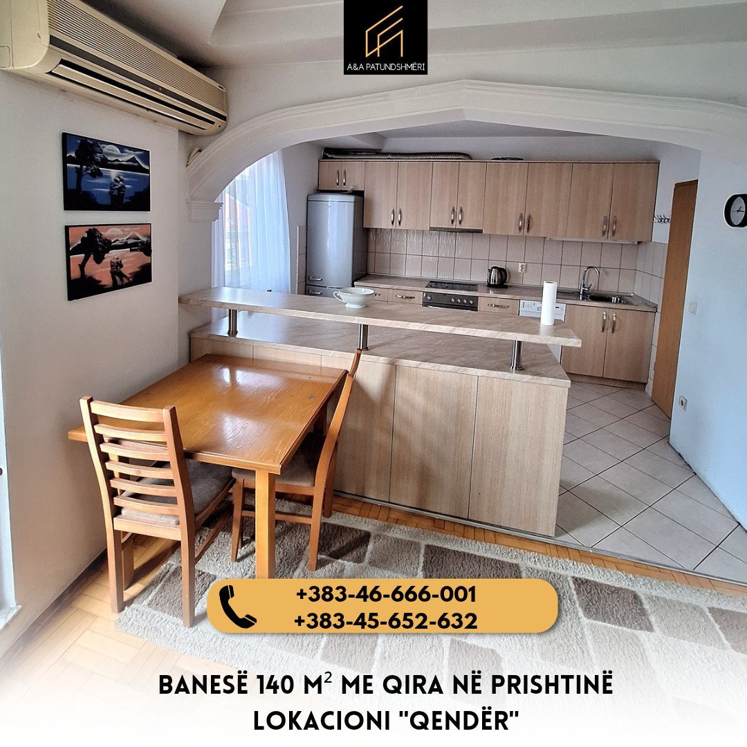 Banesë 140m² me Qira Prishtinë/Qendër