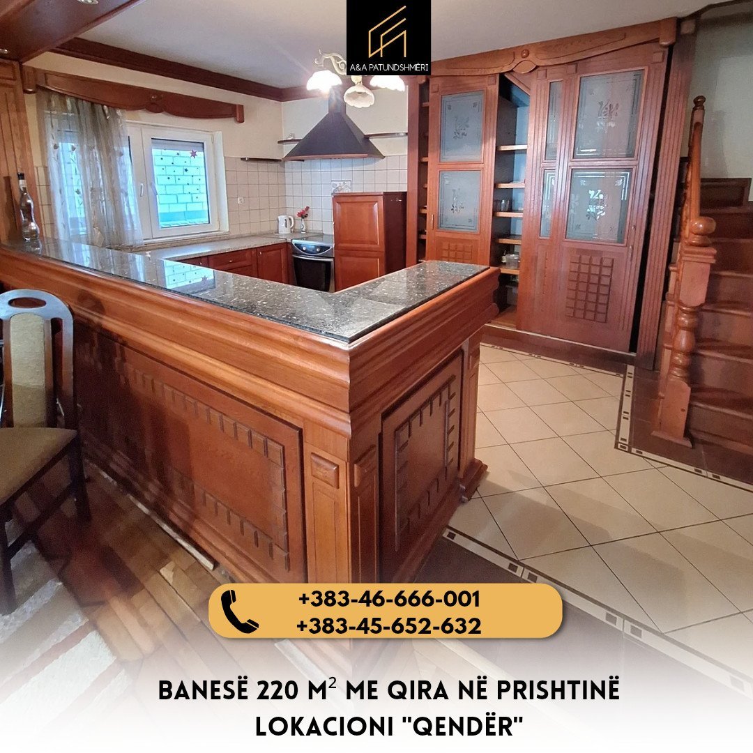 Banesë 220m² me Qira Prishtinë/Qendër