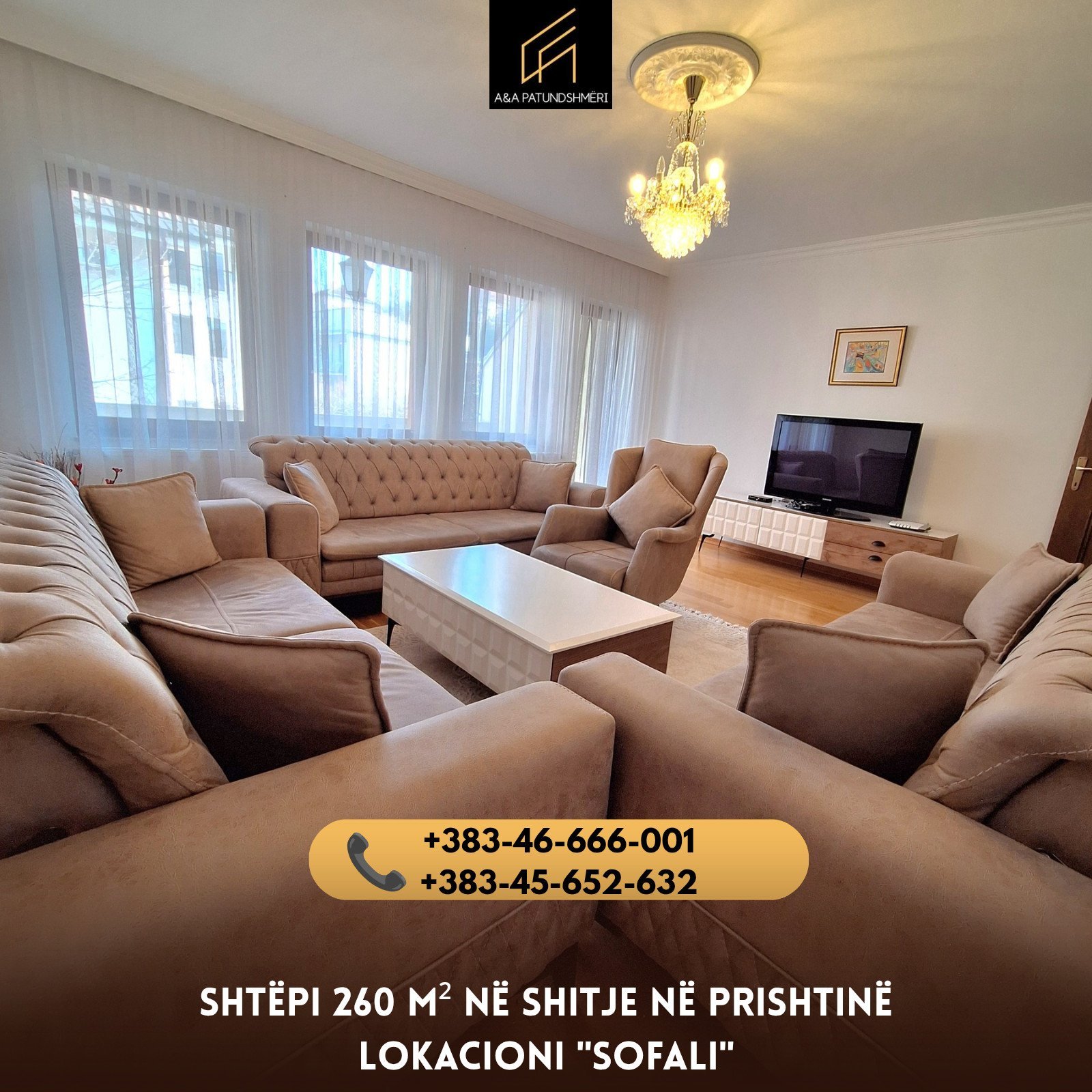 Shtëpi 260 m² në Shitje Prishtinë/Sofali