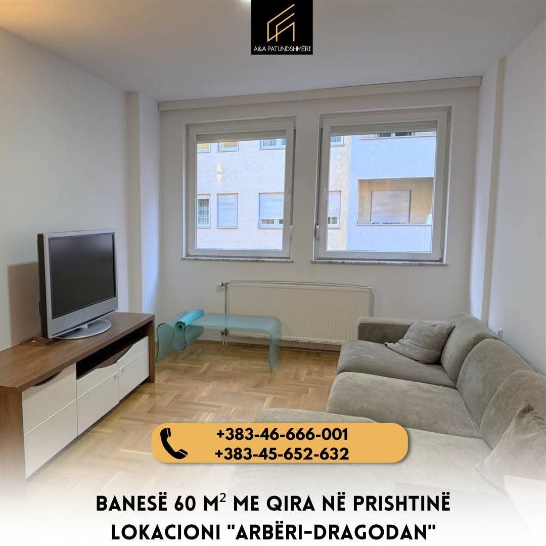 Banesë 60m² me Qira Prishtinë / Arbëri-Dragodan