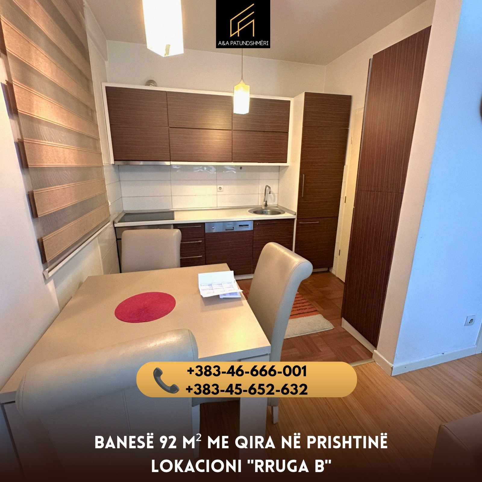 Banesë 92m² me Qira Prishtinë/Rruga B