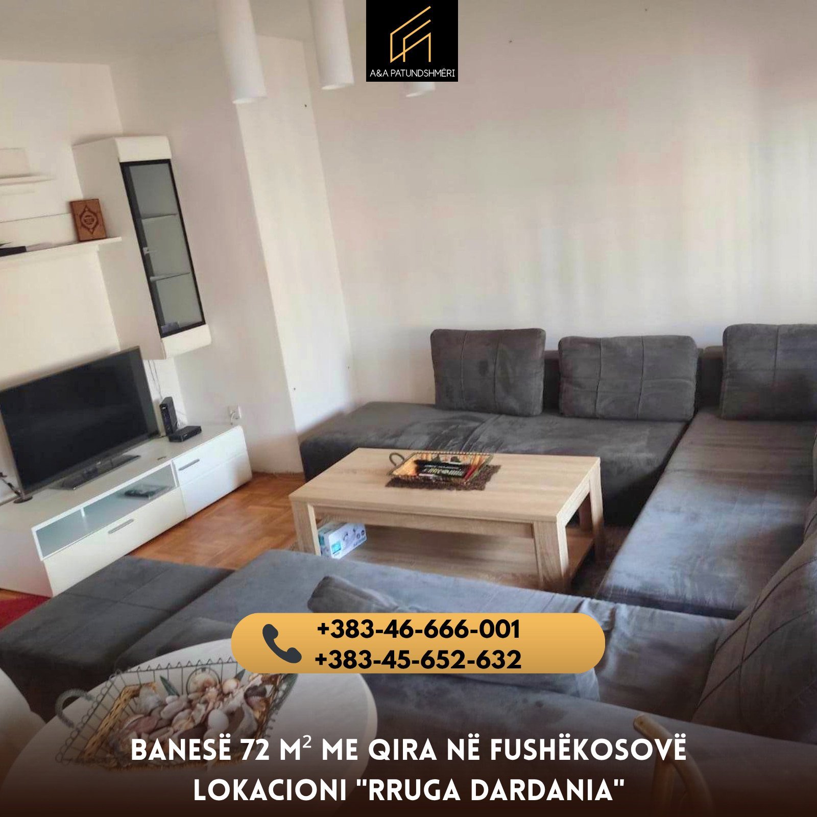 Banesë 72m² me Qira Fushëkosovë/Dardania