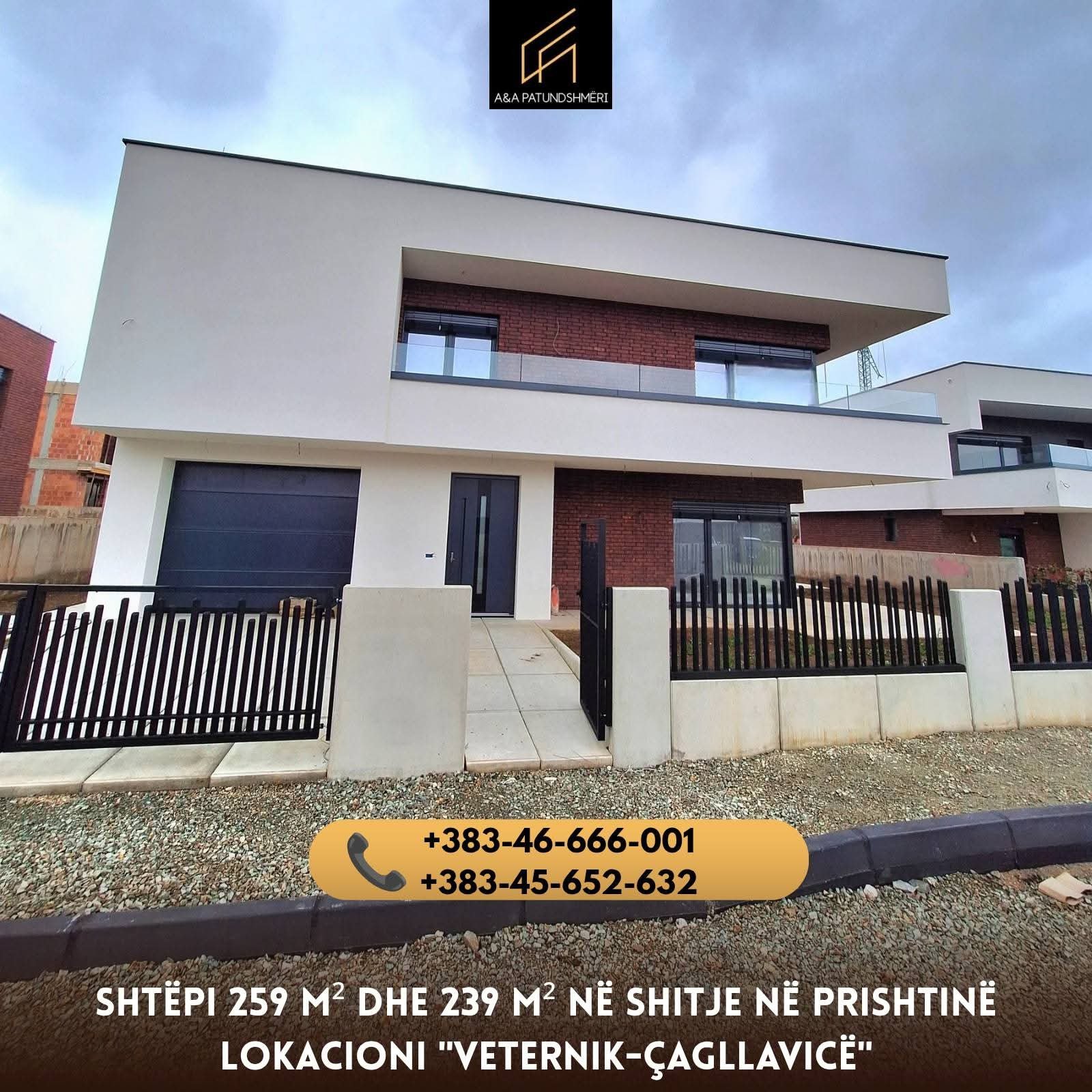 Shtëpi 259m² dhe 239m² në Shitje Prishtinë / Veternik