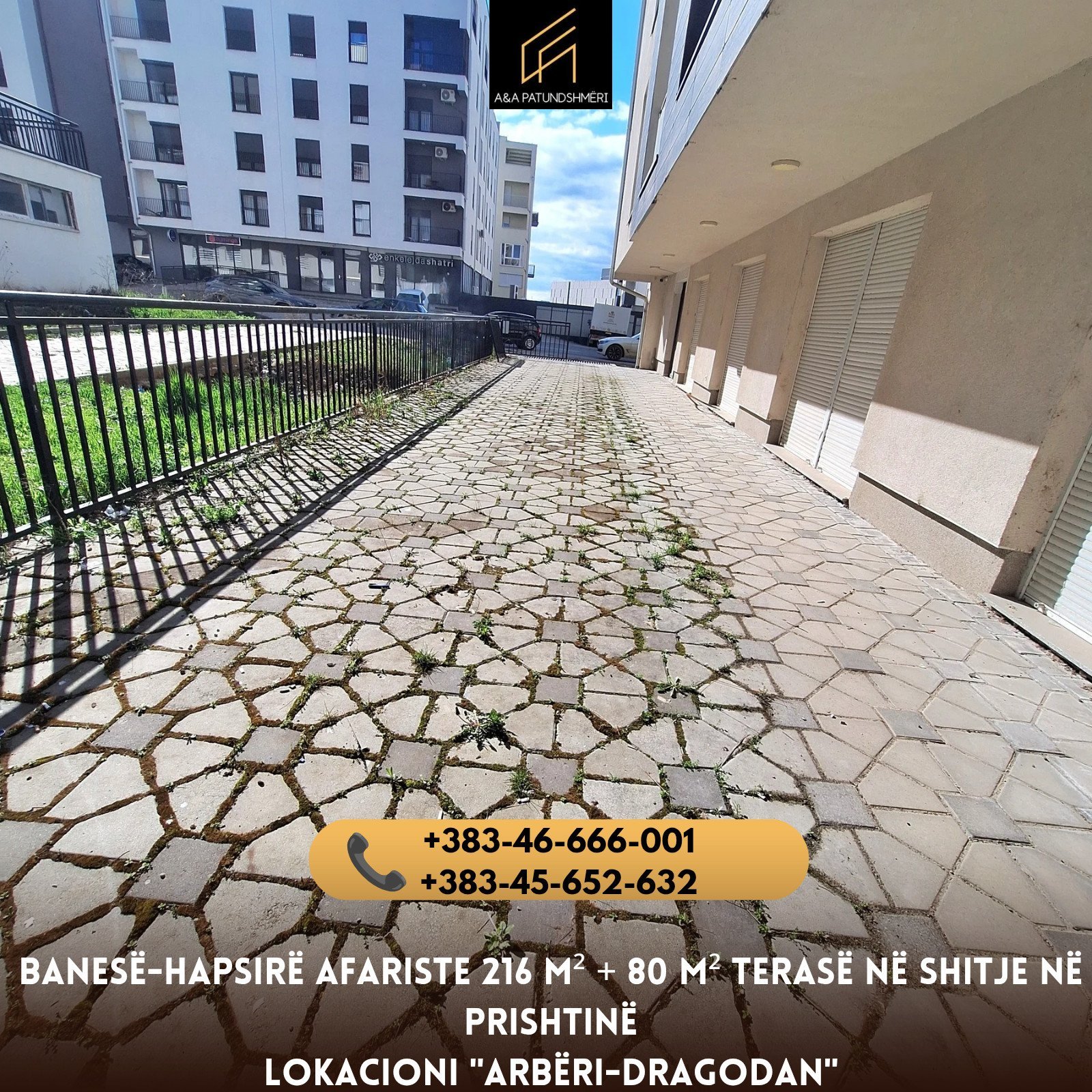 Banesë/Hapsirë Afariste 216 m² + 80 m² Terasë në Shitje Prishtinë/Arbëri