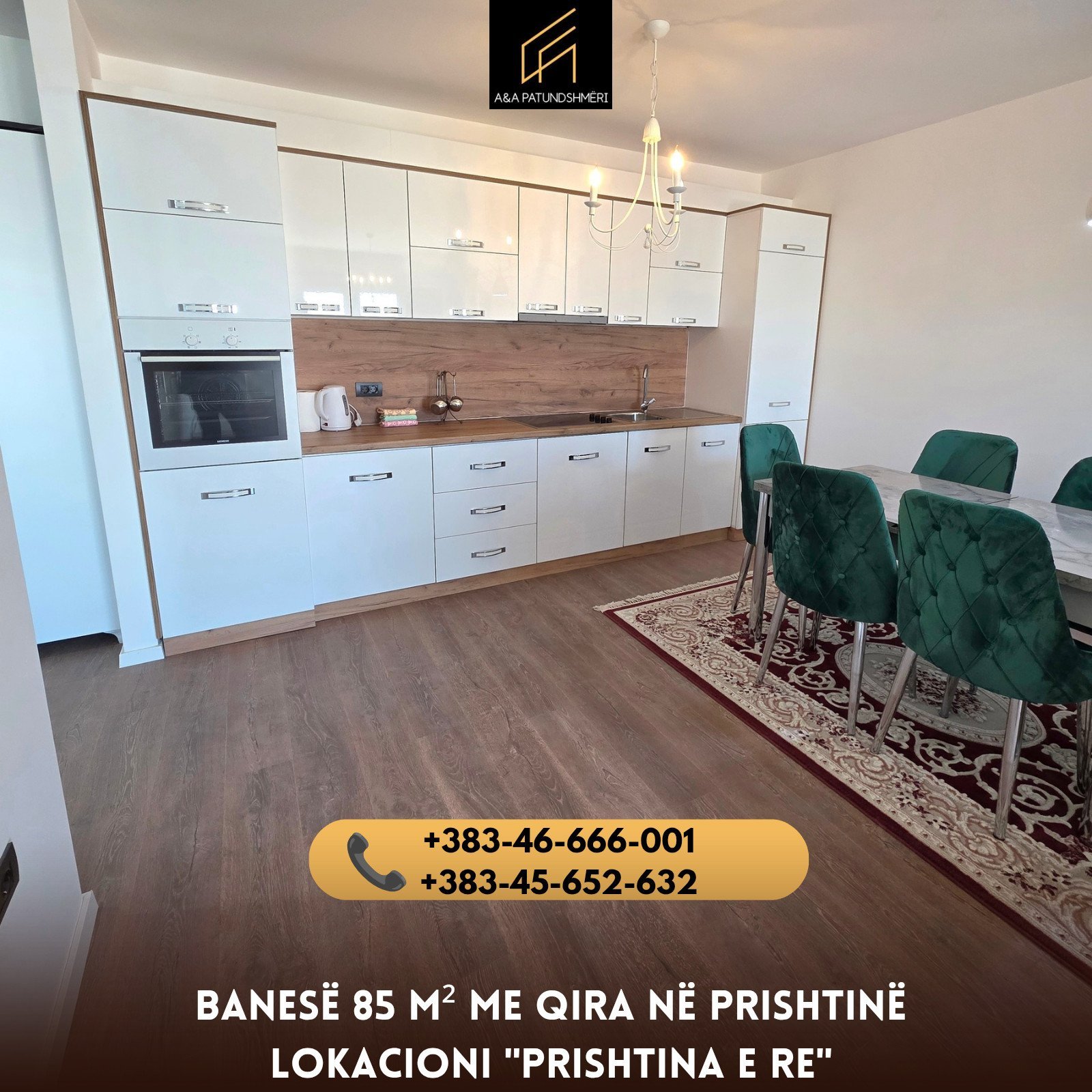 Banesë 85 m² me Qira Prishtinë/Prishtina e Re