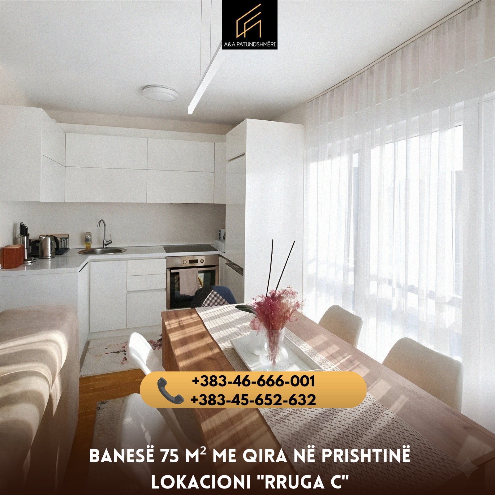 Banesë 75 m² me Qira Prishtinë/Rruga C