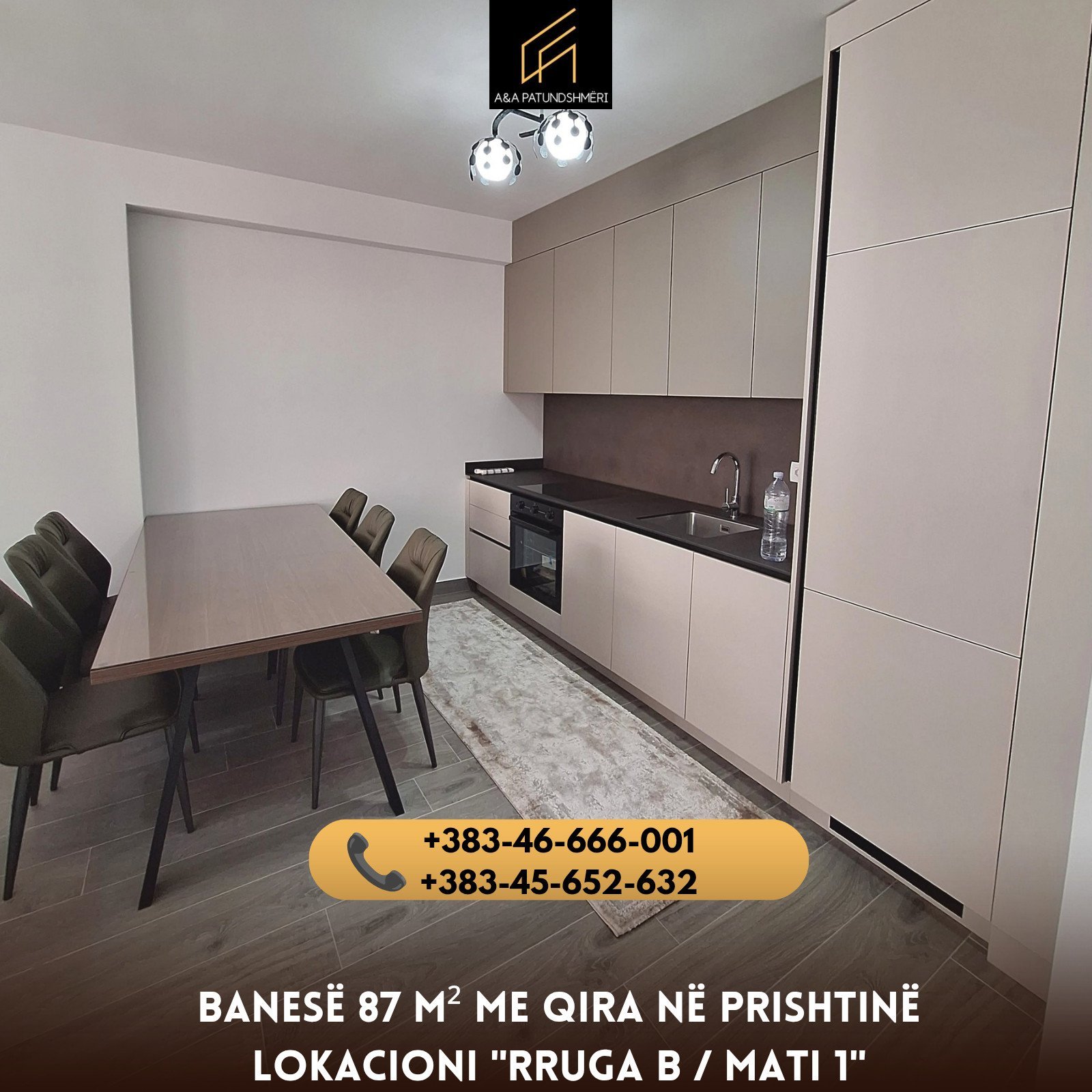 Banesë 87m² me Qira Prishtinë/Rruga B / Mati 1