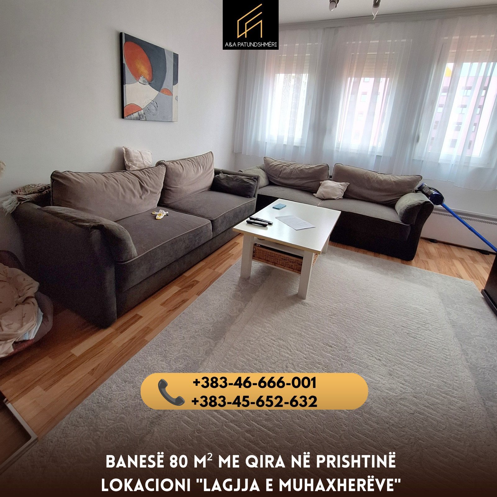 Banesë 80 m² me Qira Prishtinë/Lagjja e Muhaxherëve