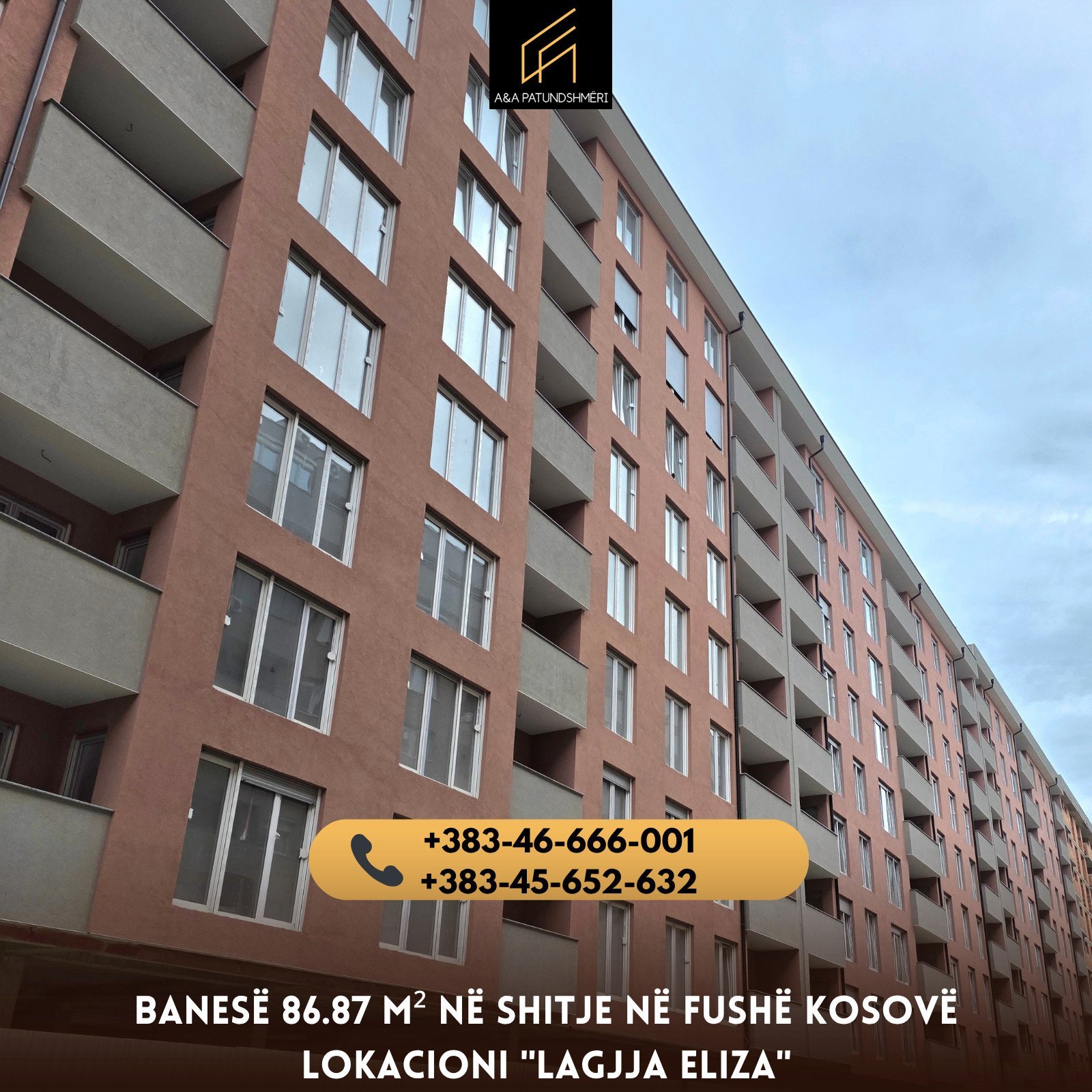 Banesë 86.87m² në Shitje Fushë Kosovë
