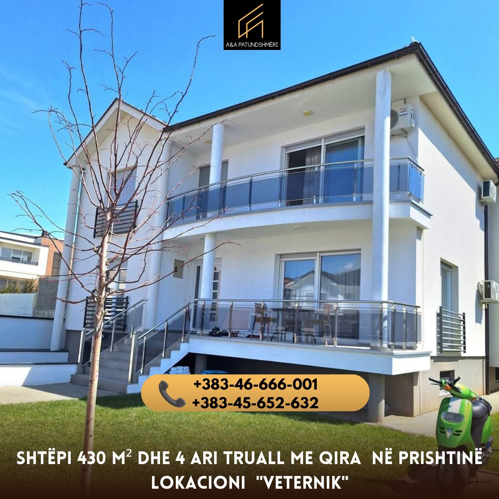 Shtëpi 430m² me Qira Prishtinë/Lagjja Qëndresa