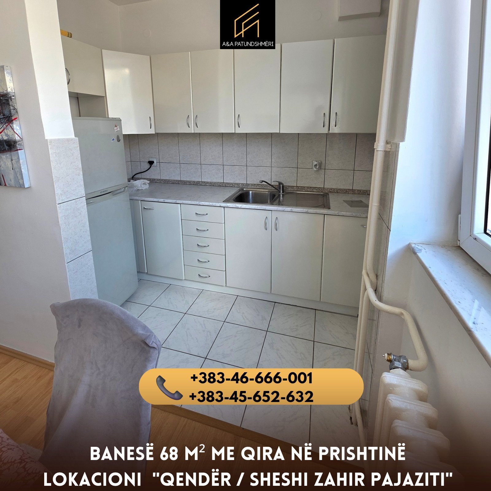 Banesë 68 m² me Qira Prishtinë/Qendër