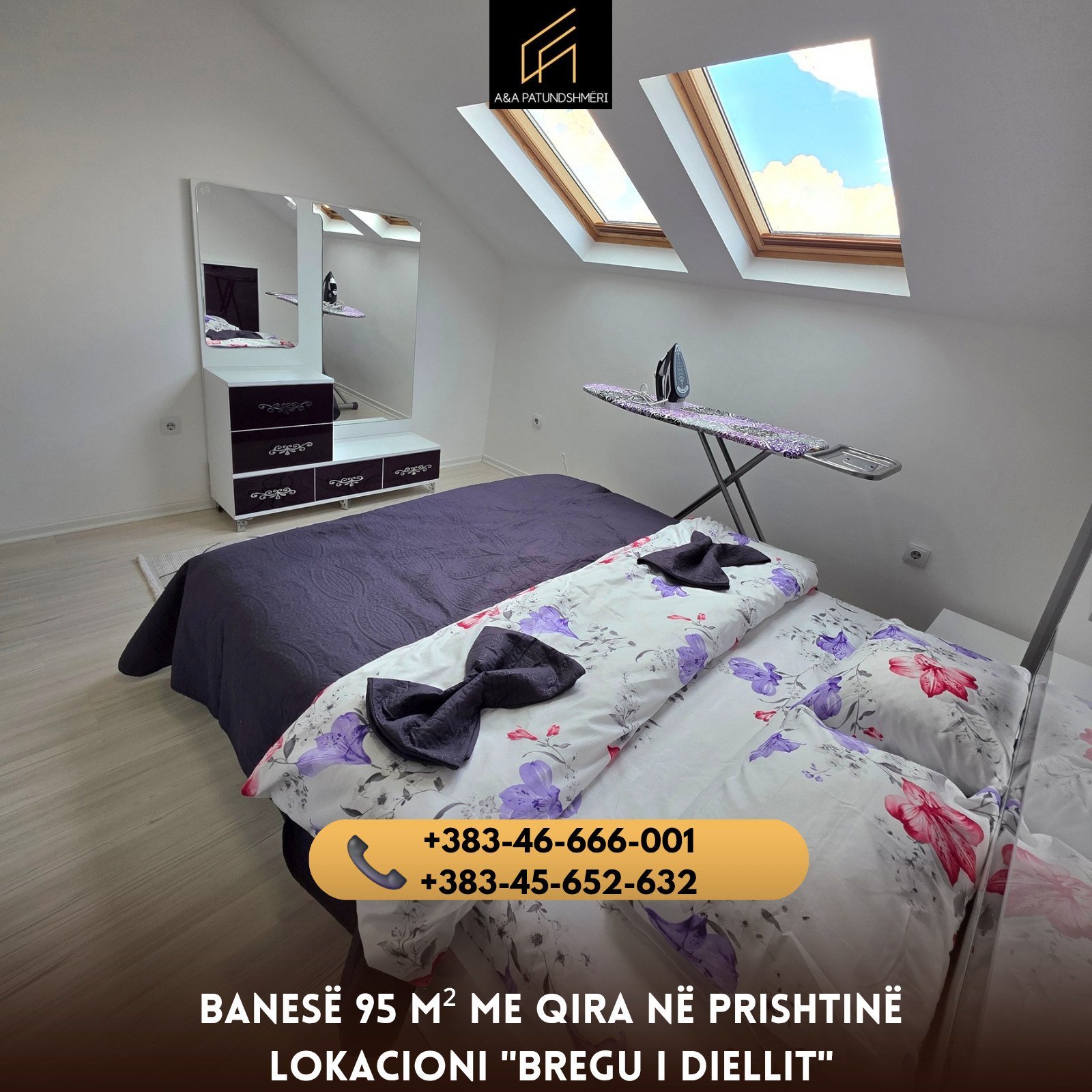 Banesë 95 m² me Qira Prishtinë/Bregu i Diellit
