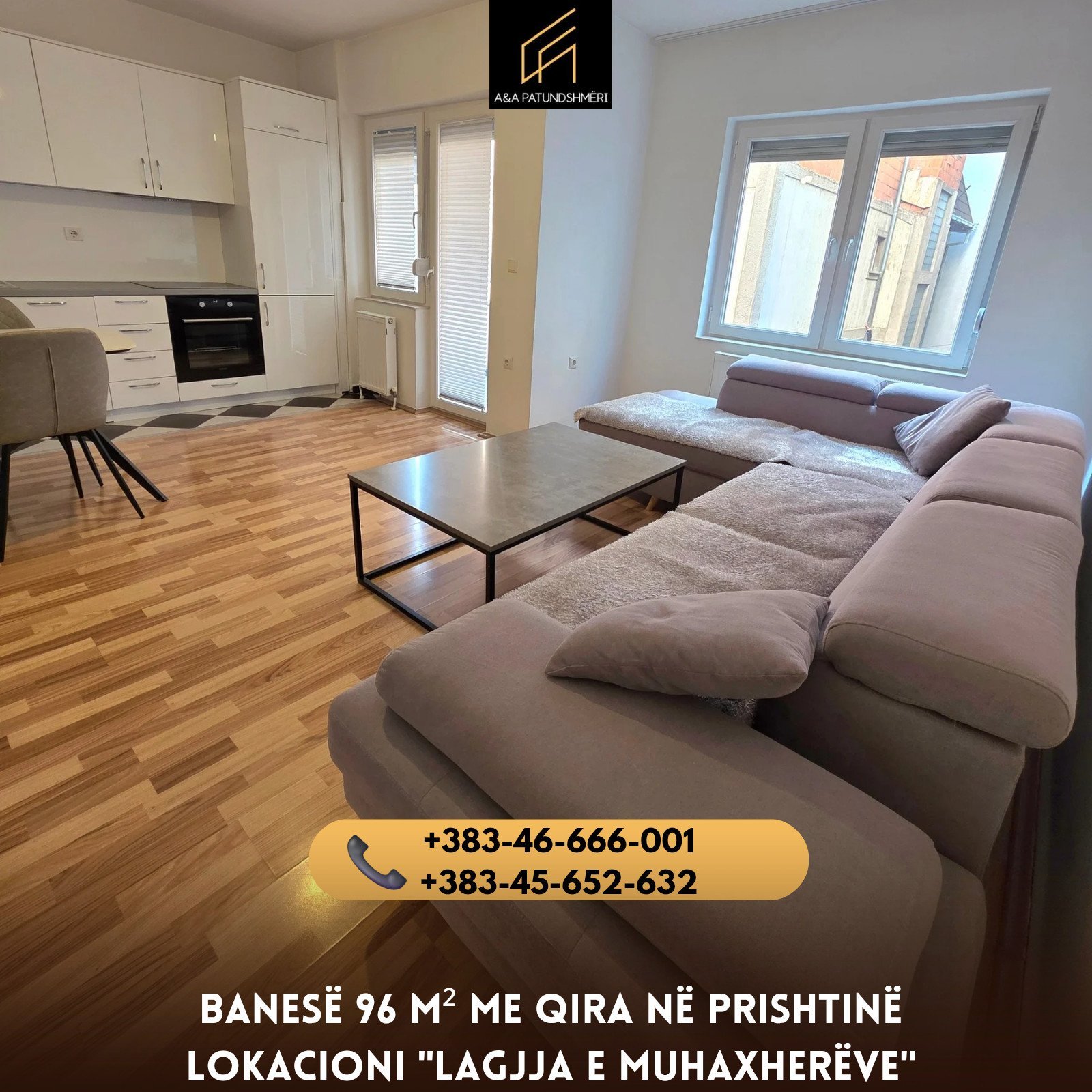 Banesë 96 m² me Qira Prishtinë/Lagjja e Muhaxherëve/Qendër
