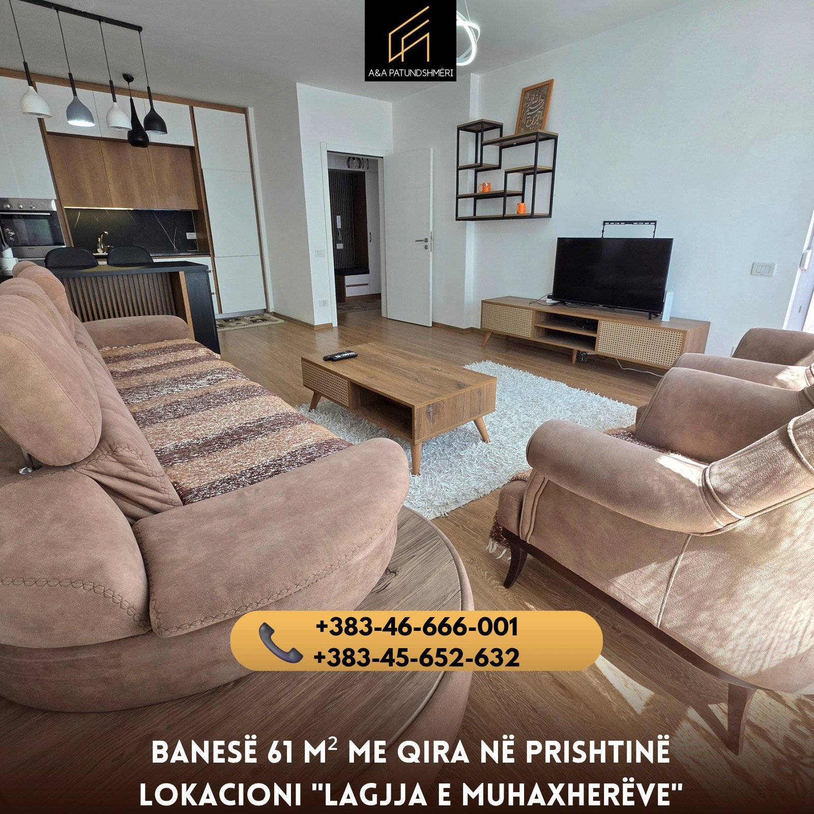 Banesë 61m² me Qira Prishtinë/Lagjja e Muhaxherëve