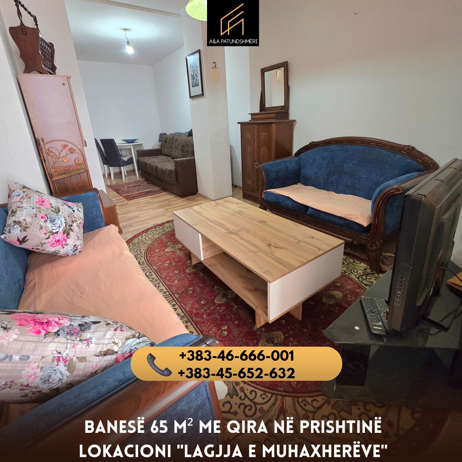 Banesë 65m² me Qira Prishtinë/Lagjja e Muhaxherëve