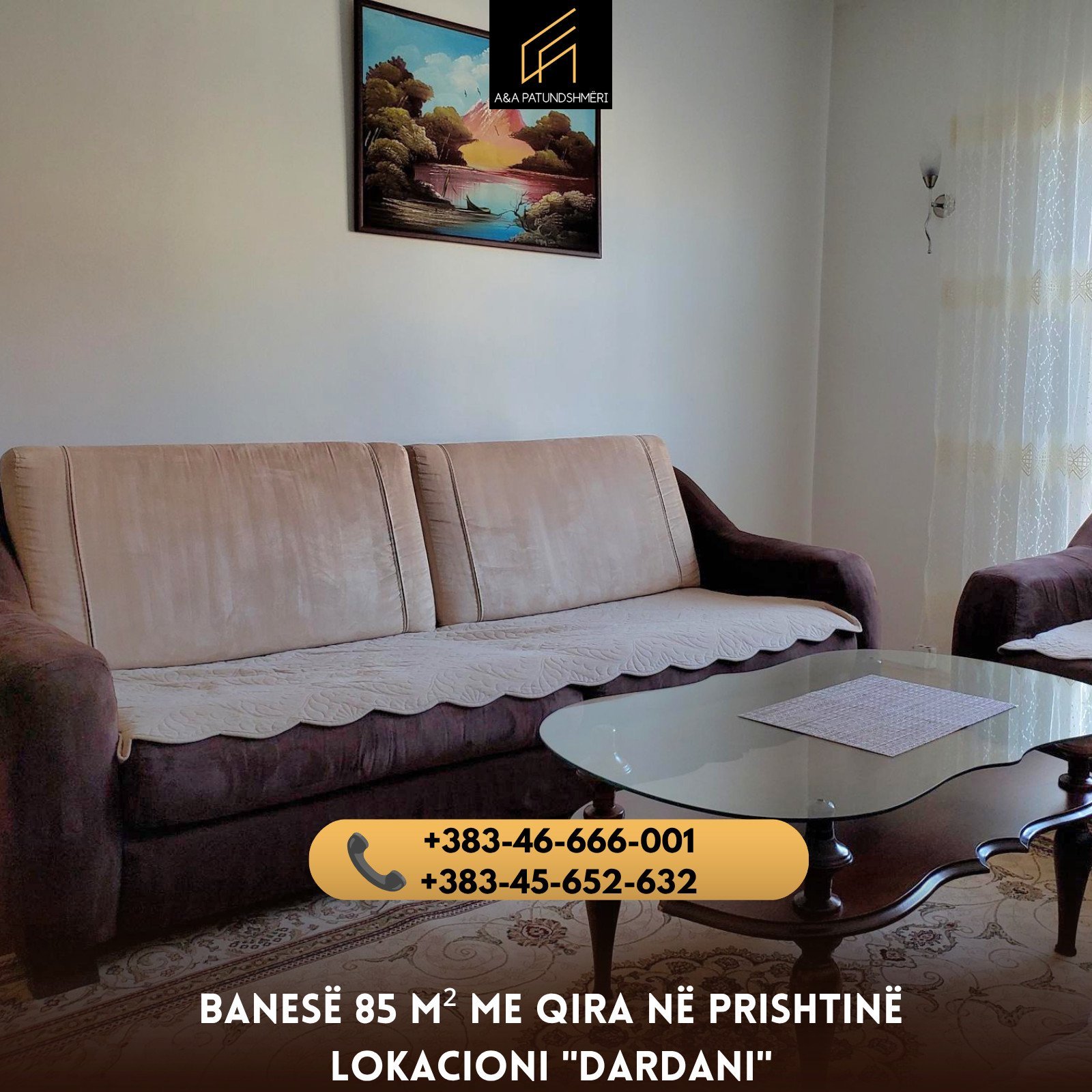 Banesë 85m² me Qira Prishtinë/Dardani