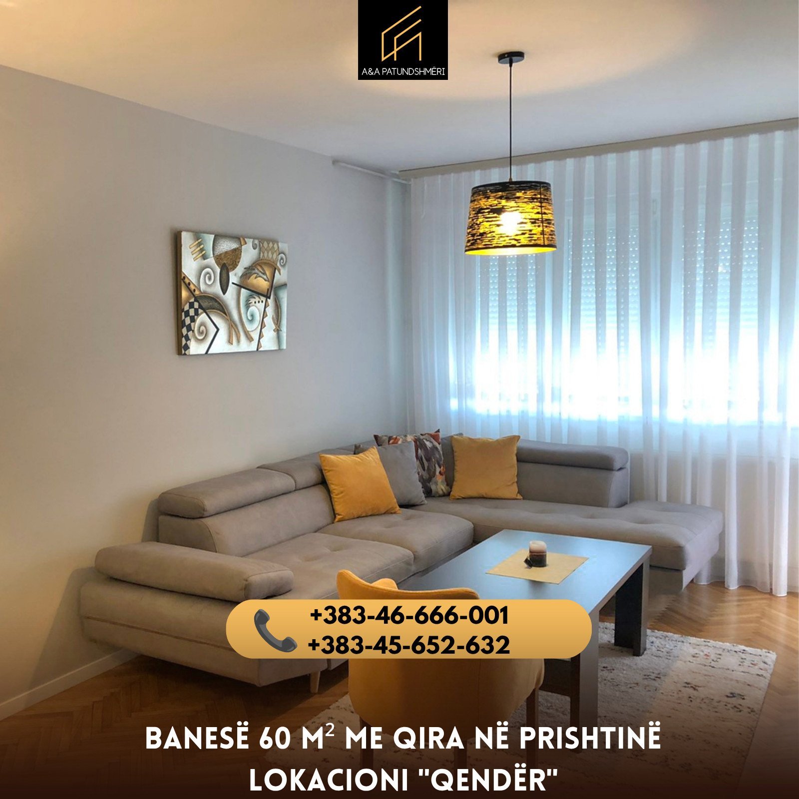 Banesë 60 m² me Qira Prishtinë/Qendër