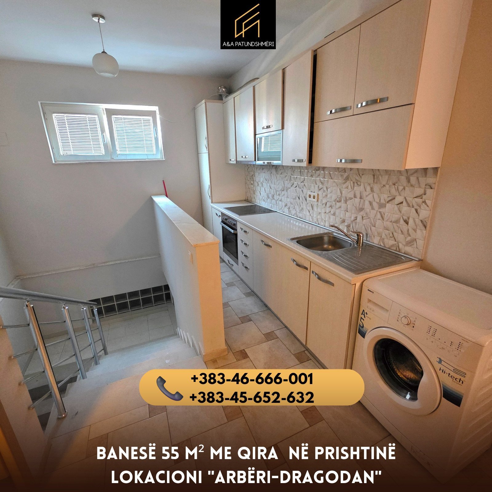 Banesë 55 m² me Qira Prishtinë/Arbëri