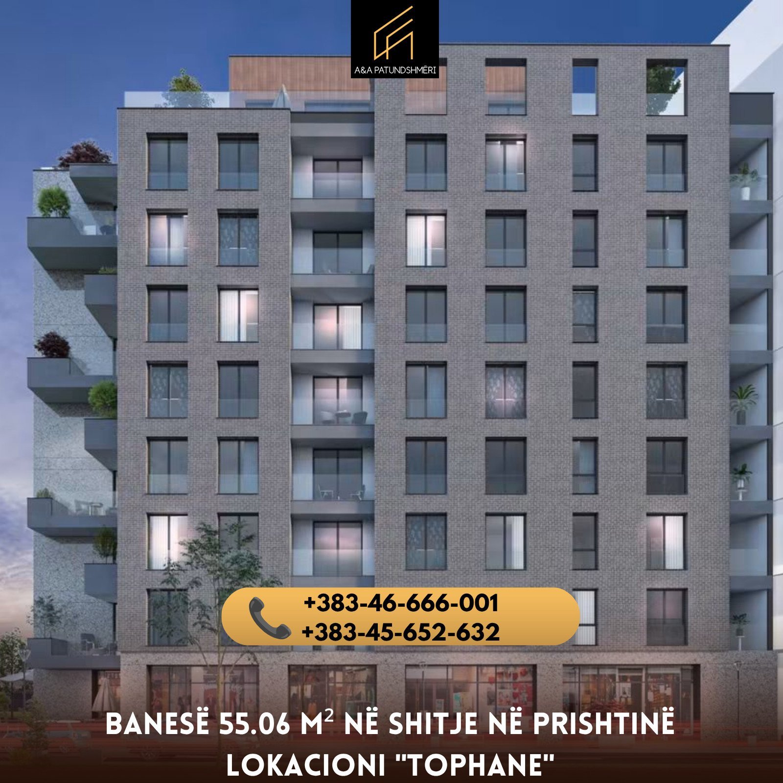 Banesë 55.06m² në Shitje Prishtinë/Tophane