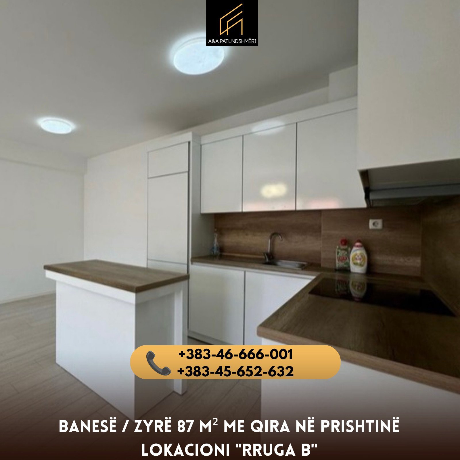 Banesë/Zyrë 87m² me Qira Prishtinë/Rruga B
