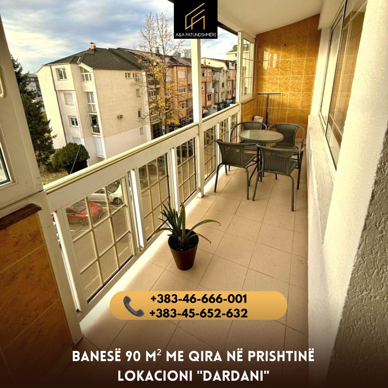 Banesë 90m² me Qira Prishtinë/Dardani