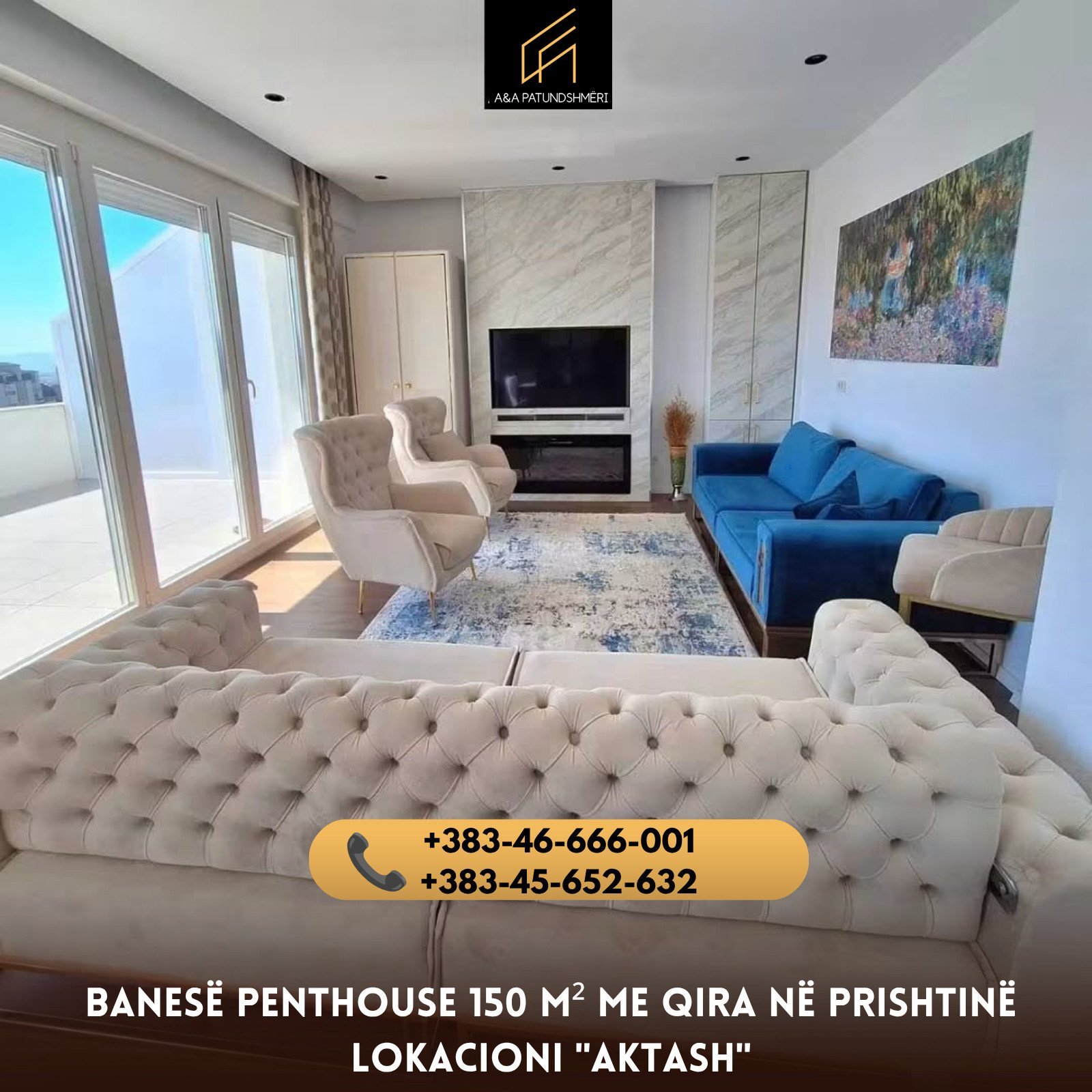 Banesë Penthouse 150m² me Qira Prishtinë/Aktash